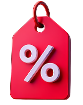 vecteezy red promotional tag with discount percentage symbol 60095431 1